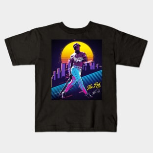 Ken Griffey Jr The Kid Basketball Legend Signature Vintage Retro 80s 90s Bootleg Rap Style Kids T-Shirt